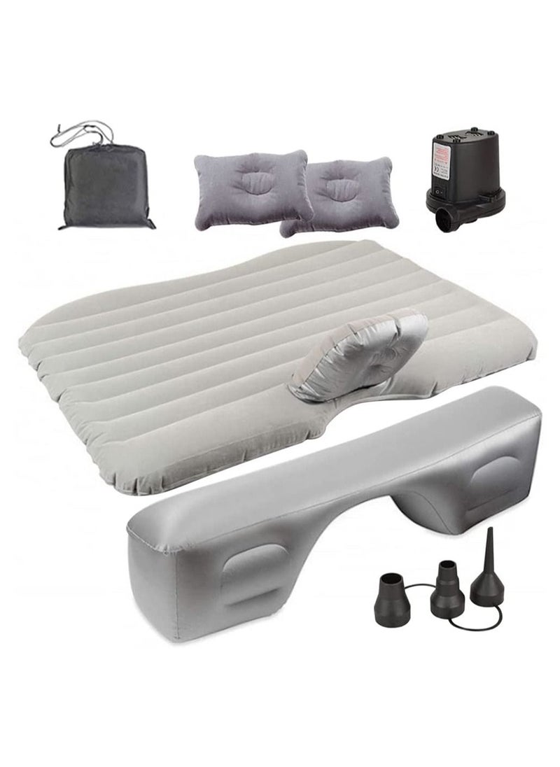 Generic Inflatable Car Travel Air Mattress Back Seat – Pump Kit Premium Quality- Vacation Camping-Sleep Blow Up Pad Car Bed Back Seat Inflatable Air Mattress with 2 Air Pillows Car SUV Universal Fit  - Image 2