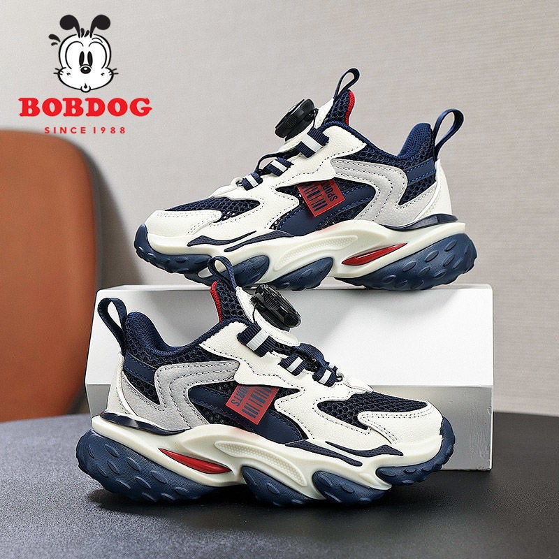 Babudou Boys' Shoes Soft Sole Fashionable New 2025 Summer Breathable Single Mesh Medium And Large Children'S Running Sneakers - Image 4