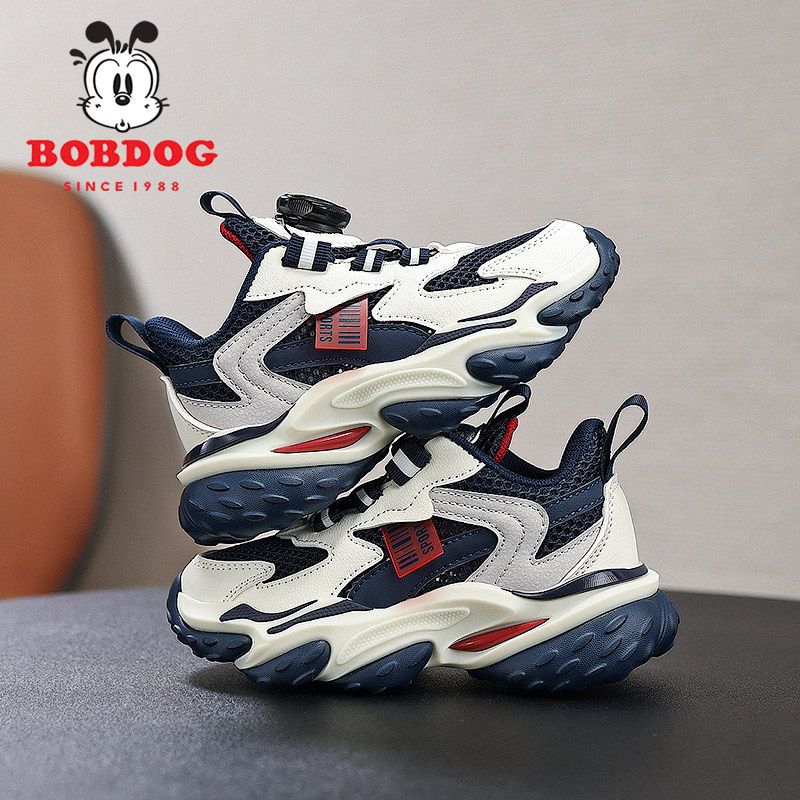 Babudou Boys' Shoes Soft Sole Fashionable New 2025 Summer Breathable Single Mesh Medium And Large Children'S Running Sneakers - Image 5