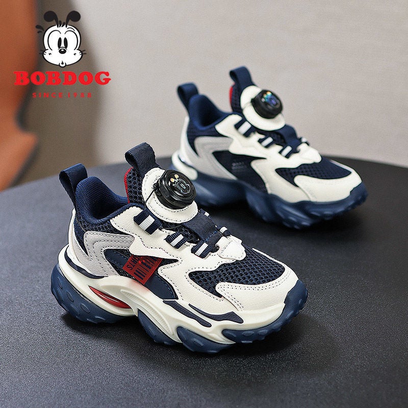Babudou Boys' Shoes Soft Sole Fashionable New 2025 Summer Breathable Single Mesh Medium And Large Children'S Running Sneakers - Image 2