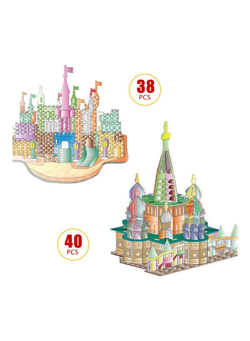 40-Pieces Castle 3D Jigsaw Puzzle Set 26.00x3.50x18.50cm - Image 5