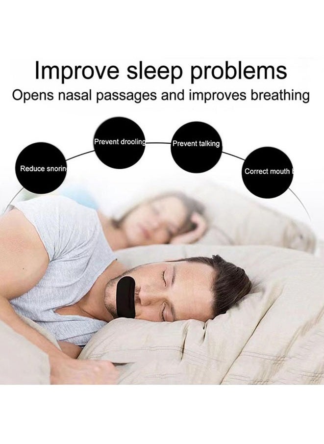 Lip Shape Sleep Strips Anti Snoring Mouth Tape for Better Nose Breathing, Less Mouth Breath and Snore, Improved Nighttime Sleeping for Men Women (60 Pcs)