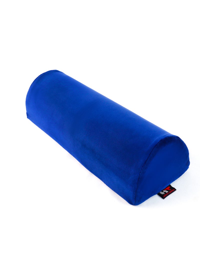 اتش تي مخده نصف دائريه لدعم الركبه , وسادة دعم محموله من الفوم الالمانى عالى الجوده بتصميم مثالي  , لون ازرق - Image 2