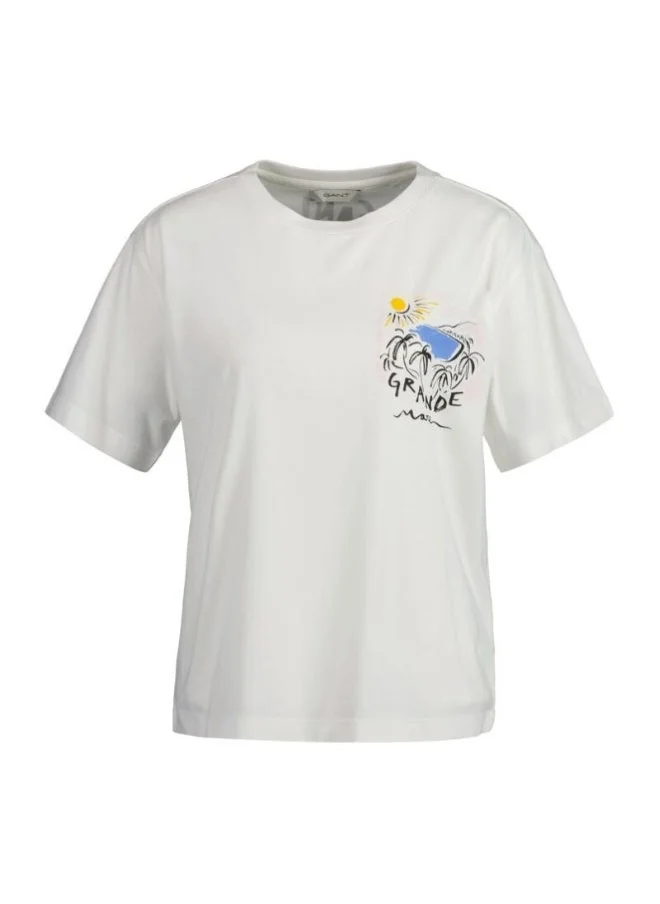 GANT Gant Grande Mare Print T-Shirt