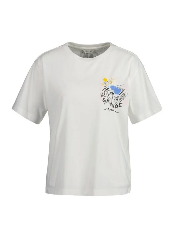 غانت Gant Grande Mare Print T-Shirt