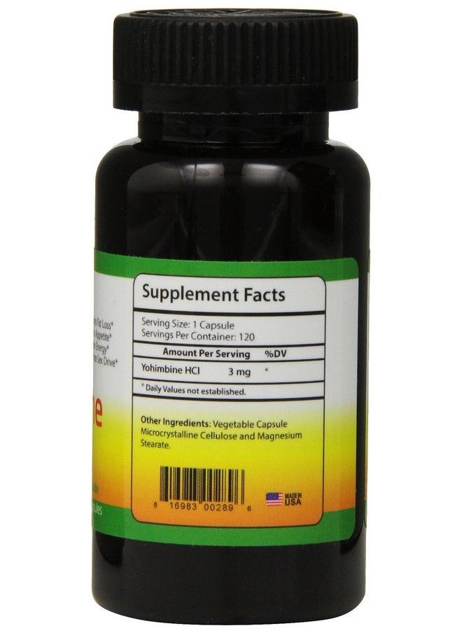 Biotech Nutritions - Yohimbine Hcl Dietary Supplement 120 Count - Image 1