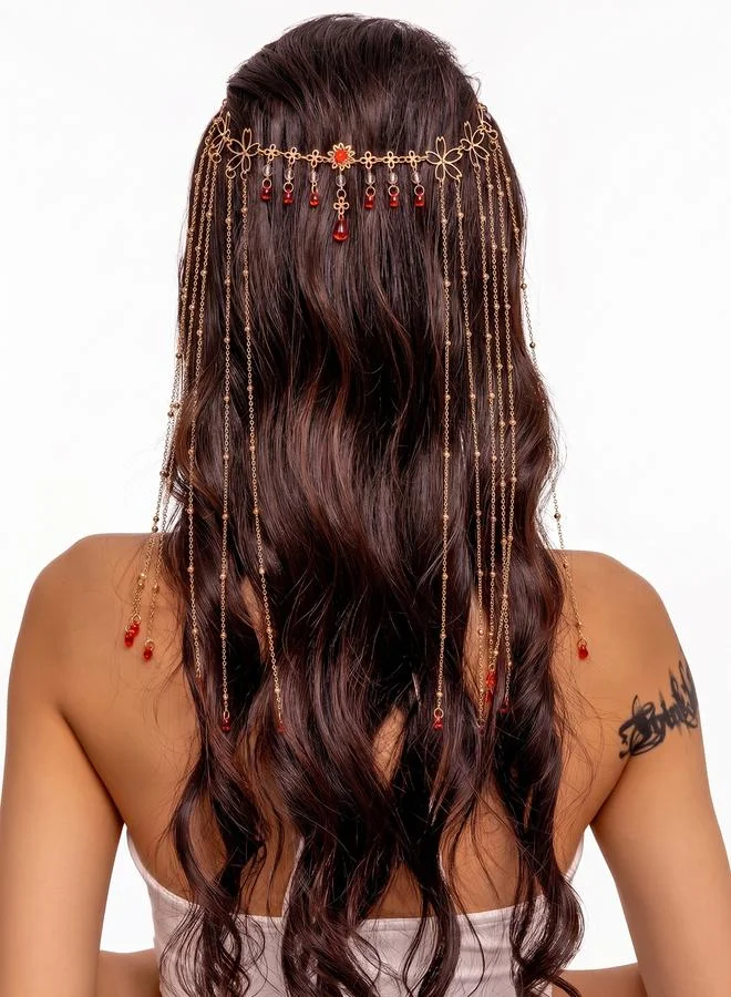 تايك تو Flower-Link Embellished Chain Hair Clip