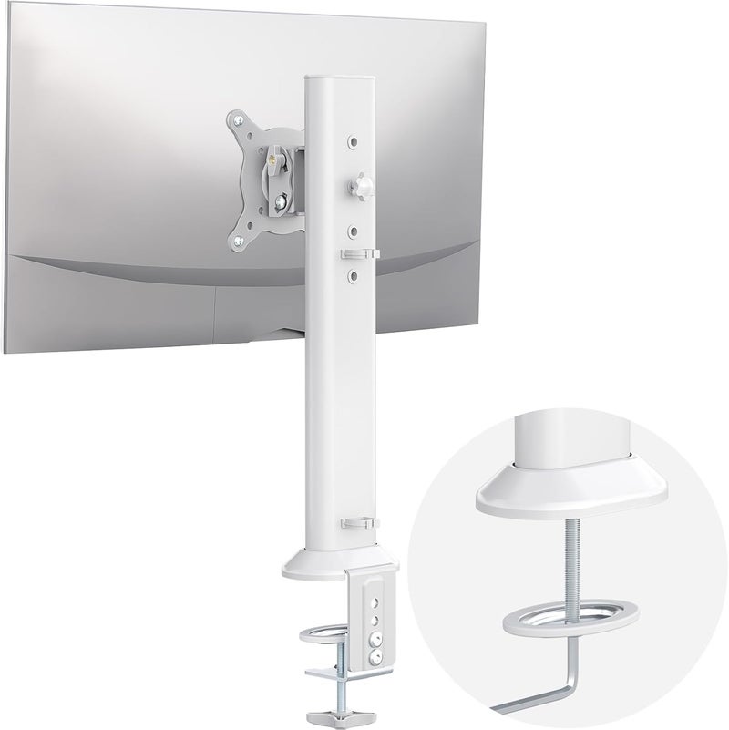 HEMUDU Single Desk Monitor Arm Mount Fits 13" to 32" Flat Curved Computer Screens Swivel Height Adjustable Rotatable Holds up to 77lbs - Image 1