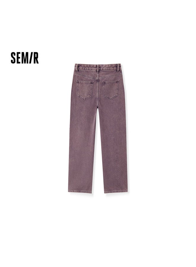 Semir Denim | Women's Distressed Wide-leg Jeans Street Style Winter Loose Trousers 103724124001b - Image 1