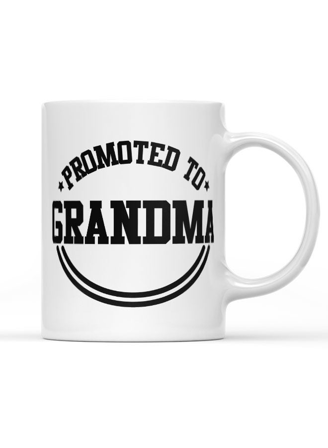 LIT Coffee Mug Promoted to Grand maWhite Mug Promoted to Grand Mother New Grand Parents Gift - Image 1