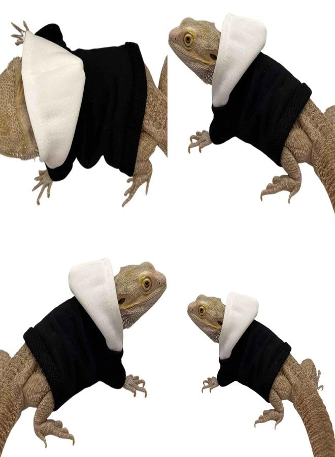 TTMIMIK Bearded Dragons Hoodie & Sweater - Handmade Adjustable Sweater Reptile Jacket Shirt for Skin Protection Small Animal Costume Apparel for Lizard Bearded Dragon Guinea Pig Ferret (Black) - Image 5
