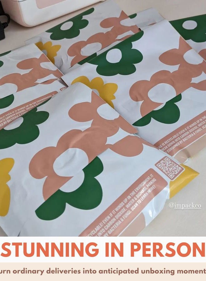Impack Poly Mailers 10 x 13 Inch - 100 pack Biodegradable Shipping Bags for Clothes - Impack Self-Seal Waterproof Thick Mailing Envelope for Accessories & Clothing - Olive Leaf - Image 3