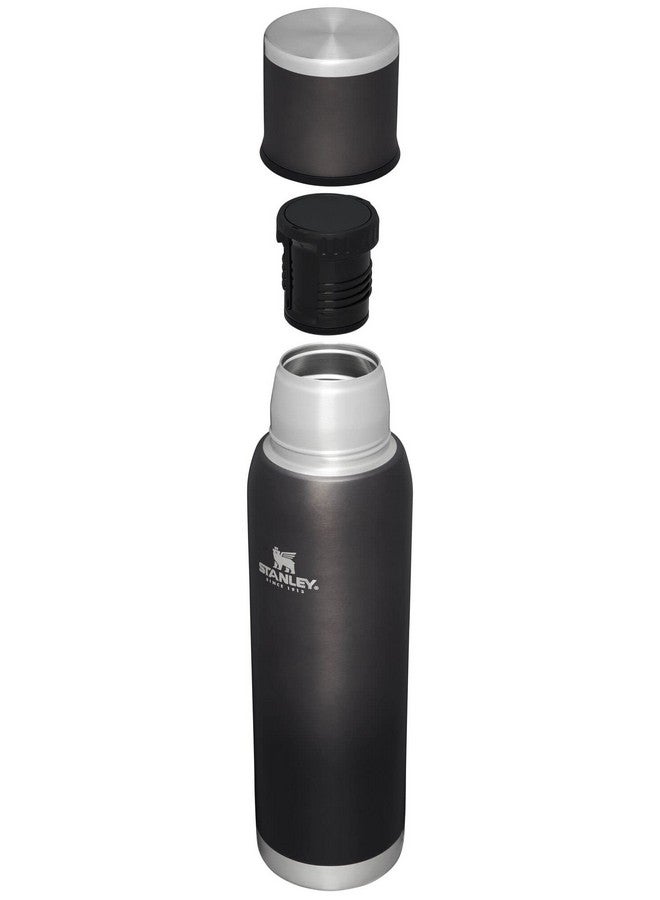 Stanley Adventure-To-Go Vacuum Bottle 1.4 qt | Wide Mouth with Leakproof Cup Lid | Keep Drinks Hot or Cold | Packable for Travel | Insulated Stainless Steel Thermos | BPA-Free | Charcoal Glow - Image 2