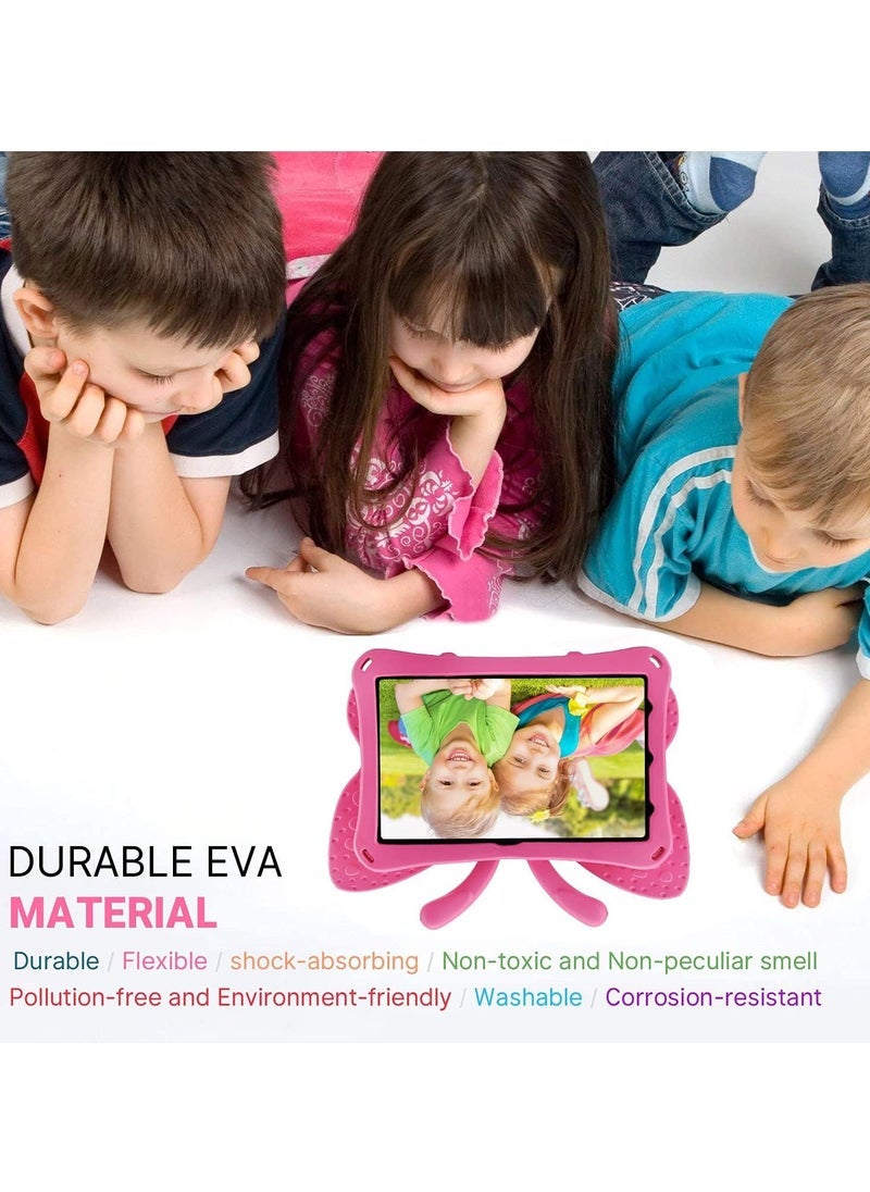 SmartGrist iPad 10 (10th Generation) Kids Case, iPad 10.9 (2022) Butterfly Case with Kickstand – Full-Body Drop Protective, Shockproof, Kid-Proof iPad Case (Rose) - Image 2