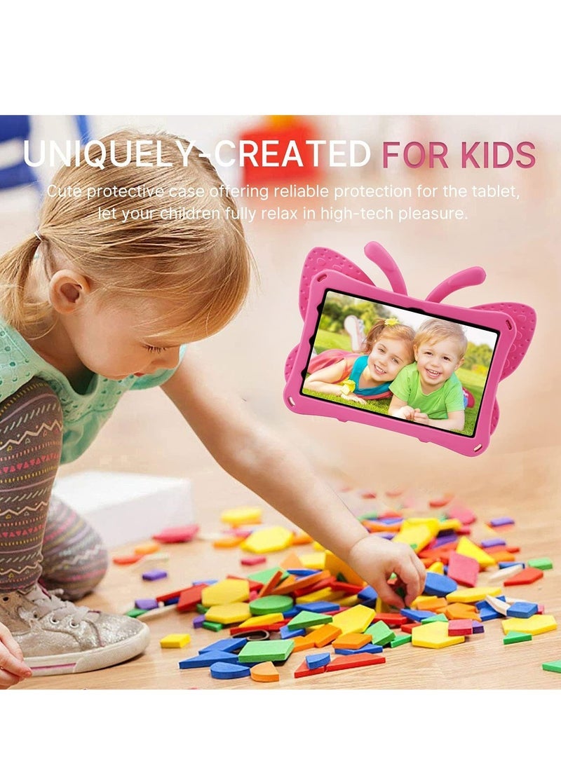 SmartGrist iPad 10 (10th Generation) Kids Case, iPad 10.9 (2022) Butterfly Case with Kickstand – Full-Body Drop Protective, Shockproof, Kid-Proof iPad Case (Rose) - Image 3