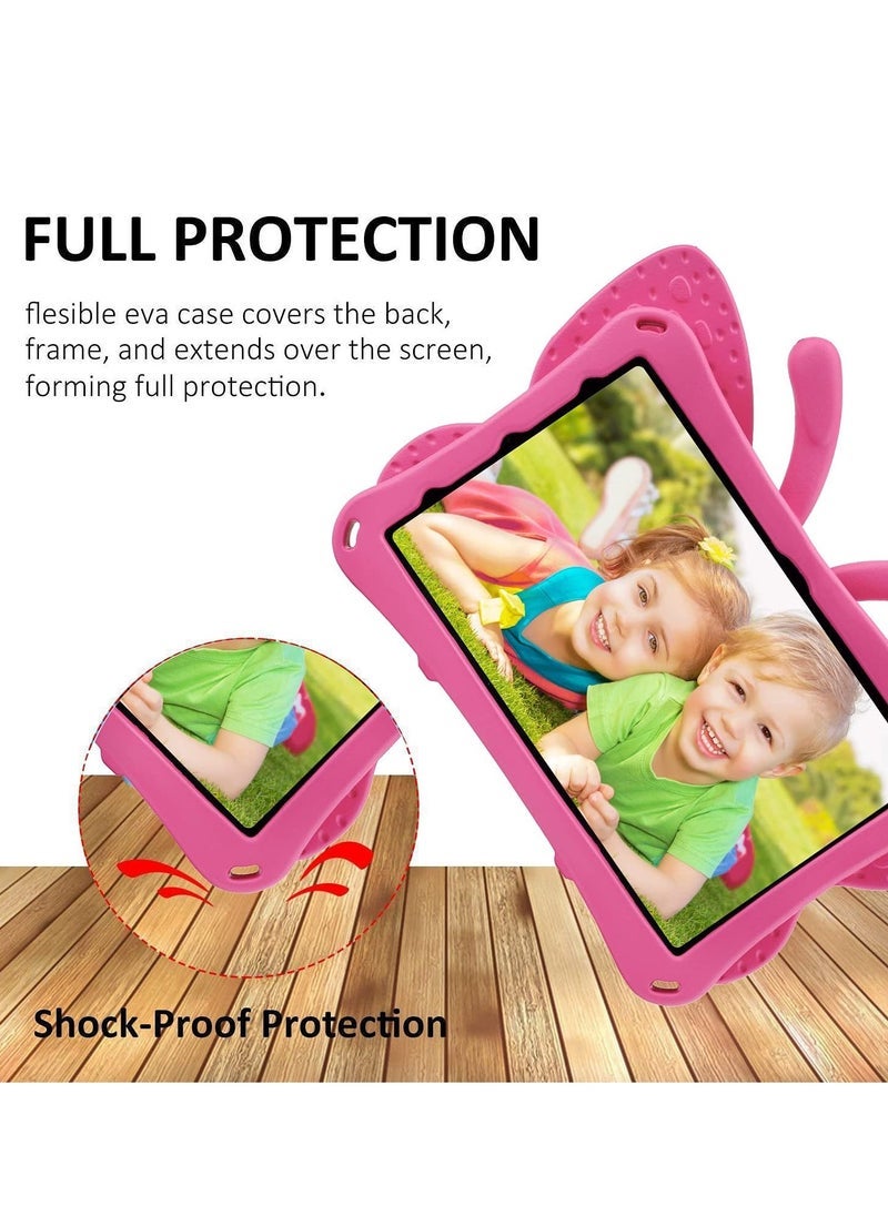 SmartGrist iPad 10 (10th Generation) Kids Case, iPad 10.9 (2022) Butterfly Case with Kickstand – Full-Body Drop Protective, Shockproof, Kid-Proof iPad Case (Rose) - Image 4