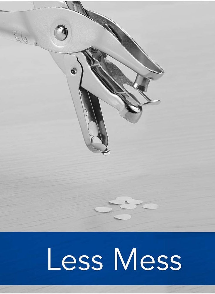 CRAFT MAGIC Single Hole Punch, 5-Sheet Capacity, Chrome Office Paper Punch for DIY Crafts, Home, School, and Office Supplies - Perfect for Scrapbooking, Craft Projects, Cardmaking, and Precision Paper Cutting  - Image 4
