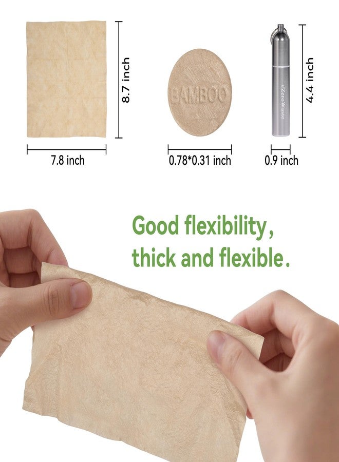 MORGIANA Compressed Towel Tablets, Bamboo Camping Toilet Paper Tablets, Disposable Coin Tissues, Perfect for Travel, Hiking, Backpacking - 100 Pack - Image 3