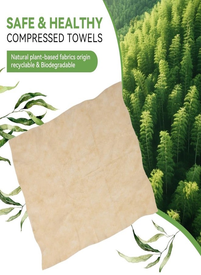 MORGIANA Compressed Towel Tablets, Bamboo Camping Toilet Paper Tablets, Disposable Coin Tissues, Perfect for Travel, Hiking, Backpacking - 100 Pack - Image 4