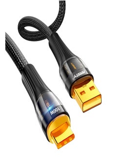 ANSTY USB TYP-C Cable, Gold-Plated Compatible with Iphone 16, 15 S25 Ultra, S24 Ultra, S23 Ultra, Braided Nylon, Black - pzsku/ZC1716E052923A148E4B7Z/45/1741163491/06a90f39-46b6-42a2-b92d-e276b2d5658a