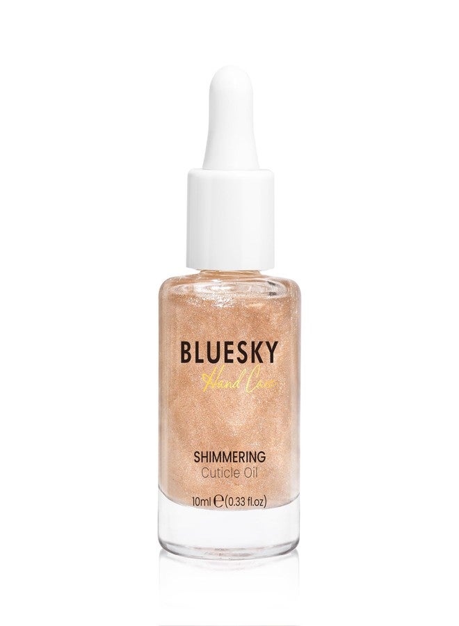Bluesky Shimmering Cuticle Oil for Nails - Safflower Seed, Jojoba, Olive, Vitamin E, and Botanical Essential Oils - Nourishing, Hydrating, Healthy Nail Care, 10ml - Image 1