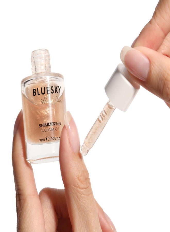 Bluesky Shimmering Cuticle Oil for Nails - Safflower Seed, Jojoba, Olive, Vitamin E, and Botanical Essential Oils - Nourishing, Hydrating, Healthy Nail Care, 10ml - Image 3