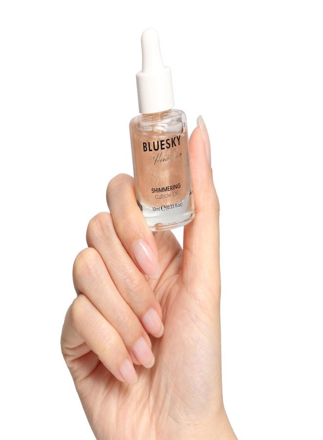 Bluesky Shimmering Cuticle Oil for Nails - Safflower Seed, Jojoba, Olive, Vitamin E, and Botanical Essential Oils - Nourishing, Hydrating, Healthy Nail Care, 10ml - Image 5