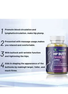 Daynee Hip Booster gummies, Natural Buttock Enlargement, Firming And Plump Hips Enhancement gummies, Buttocks Lifting Pills For Women,Dietary Supplement 60 gummies  - Image 2