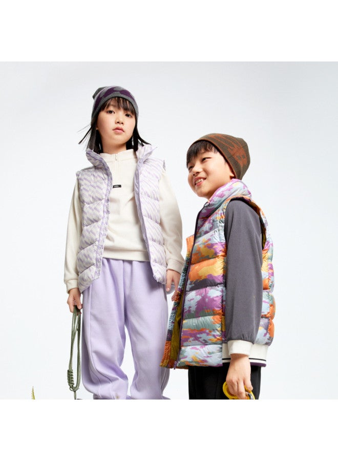 Annil سترة أطفال بدون أكمام بياقة واقفة - ملابس شتوية أنيقة وخفيفة ودافئة للأولاد والبنات - Image 3