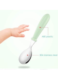Gonice 4 Pack Fork and Spoon, Toddler Utensils, Stainless Steel Cutlery for Kids, Food Grade Stainless Steel and Silicone  - Image 3