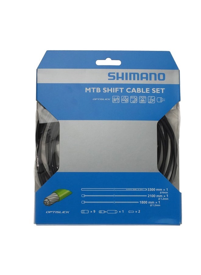 SHIMANO Xt M8000 Mtb Gear Cable Set, Optislick Coated Inners, Black Y60198090  - Image 2