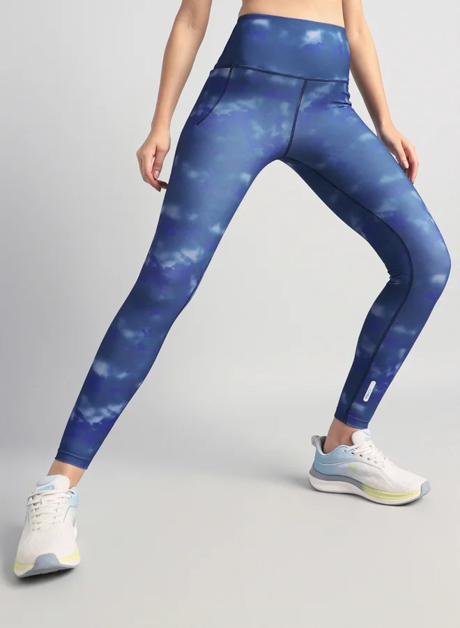 Cult Women Teal Printed Train All Day Leggings