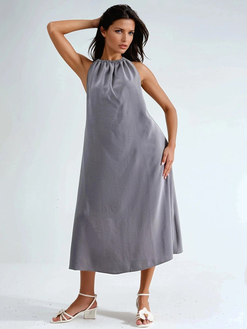 BUSEM Halter Neck Midi Dress - Image 3
