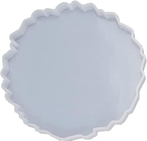 Shyama Craft Agate Circle Mould for Resin Art | Silicone Mold for Flower Preservation, Clock Making, Photo Frame & Pooja Thali | White (6 Inch) - Image 1