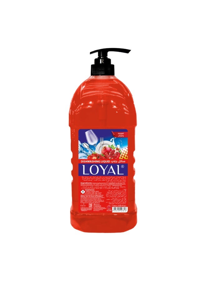 loyal Dishwashing Liquid Strawberry & Pomegranate 1000 ml - Image 1