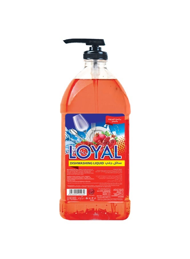 loyal سائل غسيل الصحون بالفراولة والرمان 1000 مل - Image 1