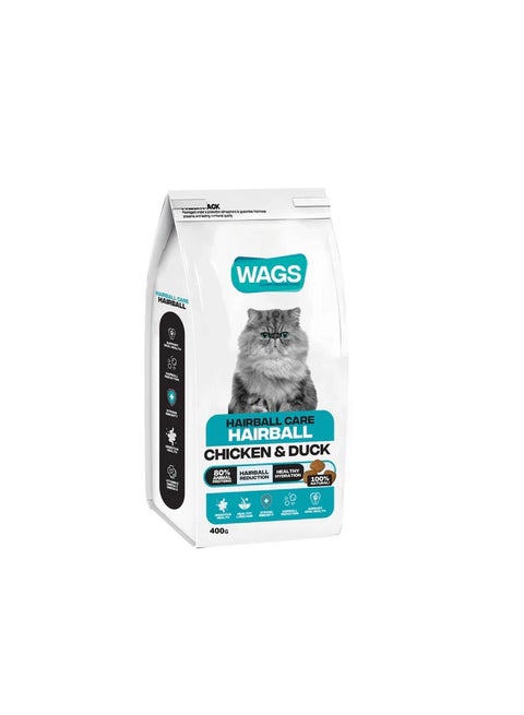 واجز دراي فوود للقطط البالغة لكرات الشعر 400 جرام