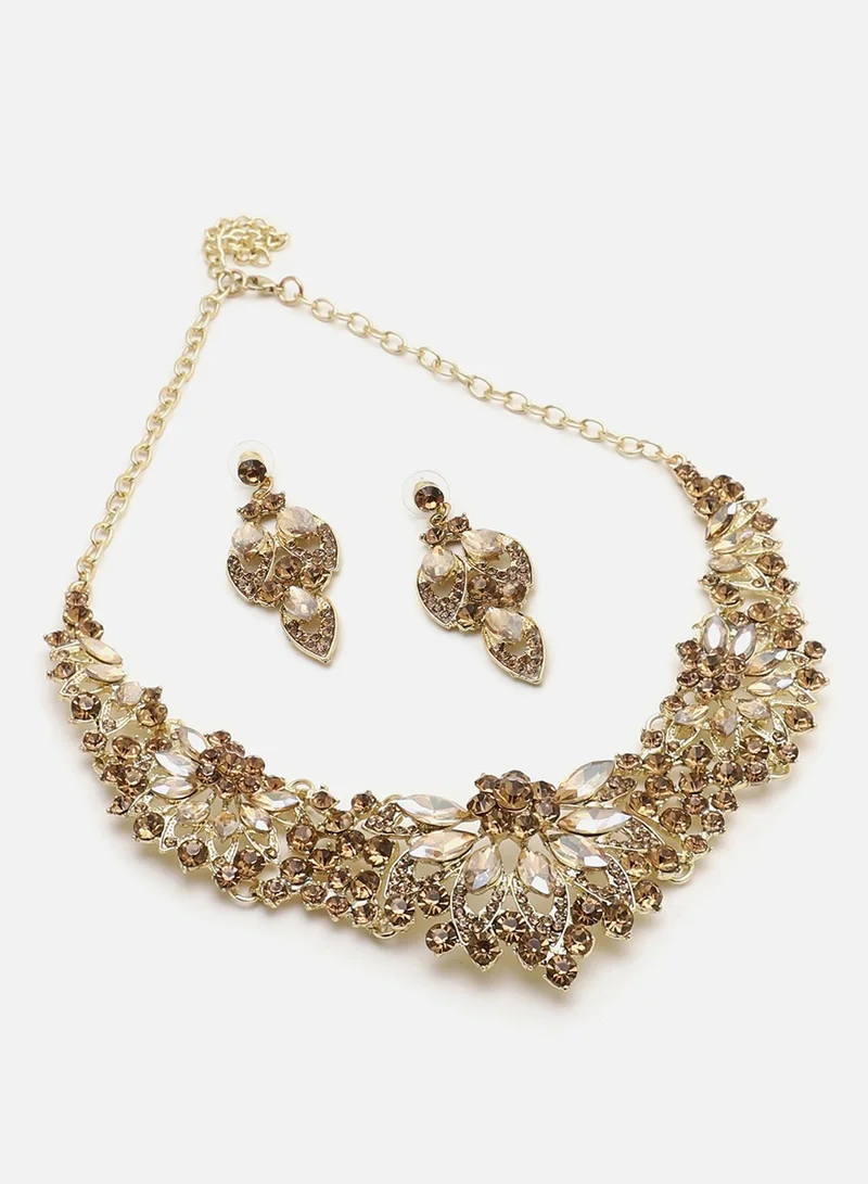 سوهي قلادة سوهي بأحجار الذهب