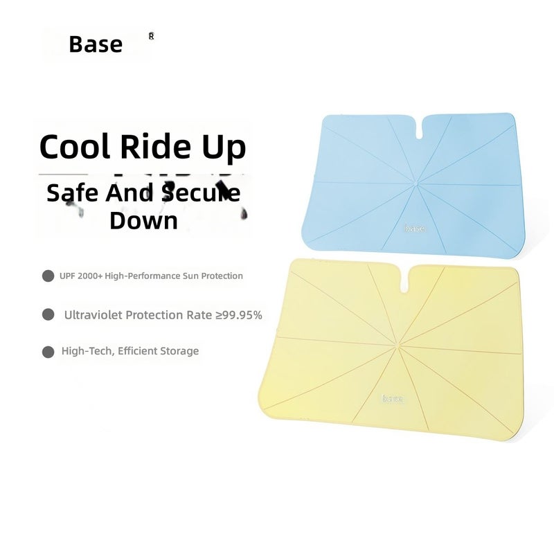 BASA Car Front Sunshade - Foldable UV Protection for Summer - Image 3