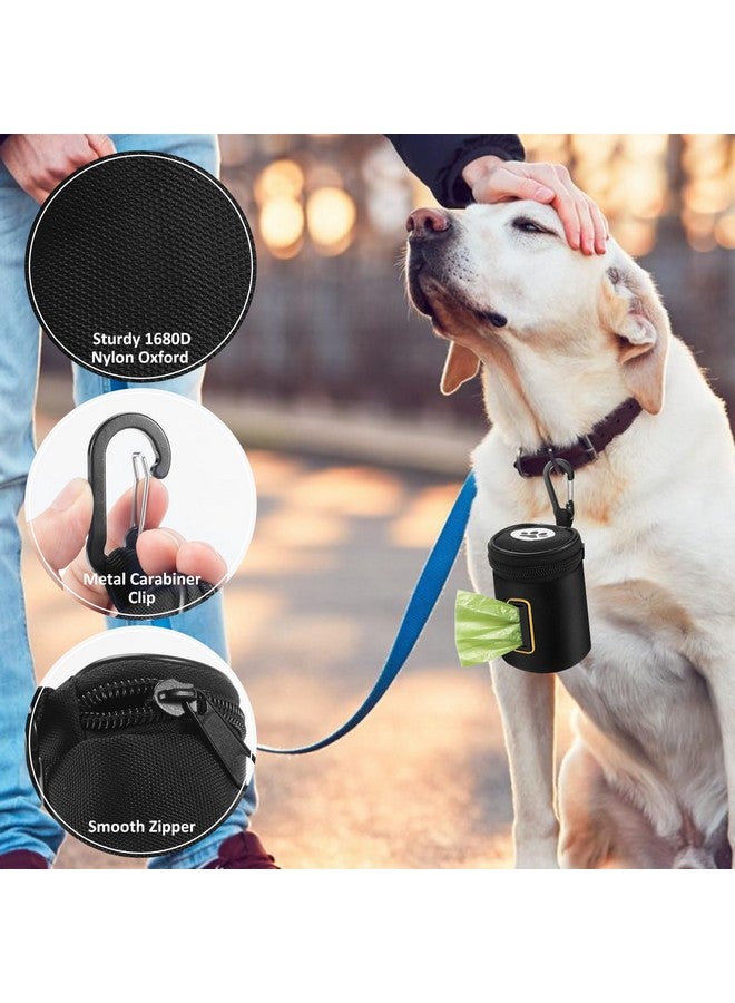 Rasse Dog Poop Bag Holder for Leash - Doggy Poop Waste Bag Dispenser Zipper Pouch with Carabiner Clip, 1680D Nylon Oxford Poop Bag Dispenser for Leashes Doggy Poop Bag Holder for Travel, Dog Walking, Park - Image 1