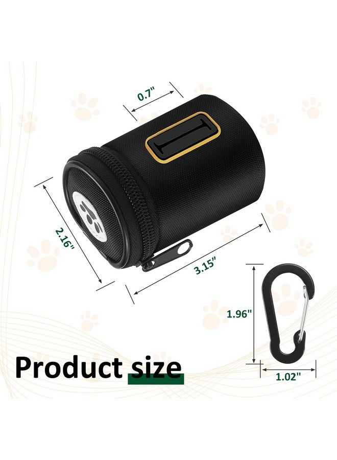 Rasse Dog Poop Bag Holder for Leash - Doggy Poop Waste Bag Dispenser Zipper Pouch with Carabiner Clip, 1680D Nylon Oxford Poop Bag Dispenser for Leashes Doggy Poop Bag Holder for Travel, Dog Walking, Park - Image 4
