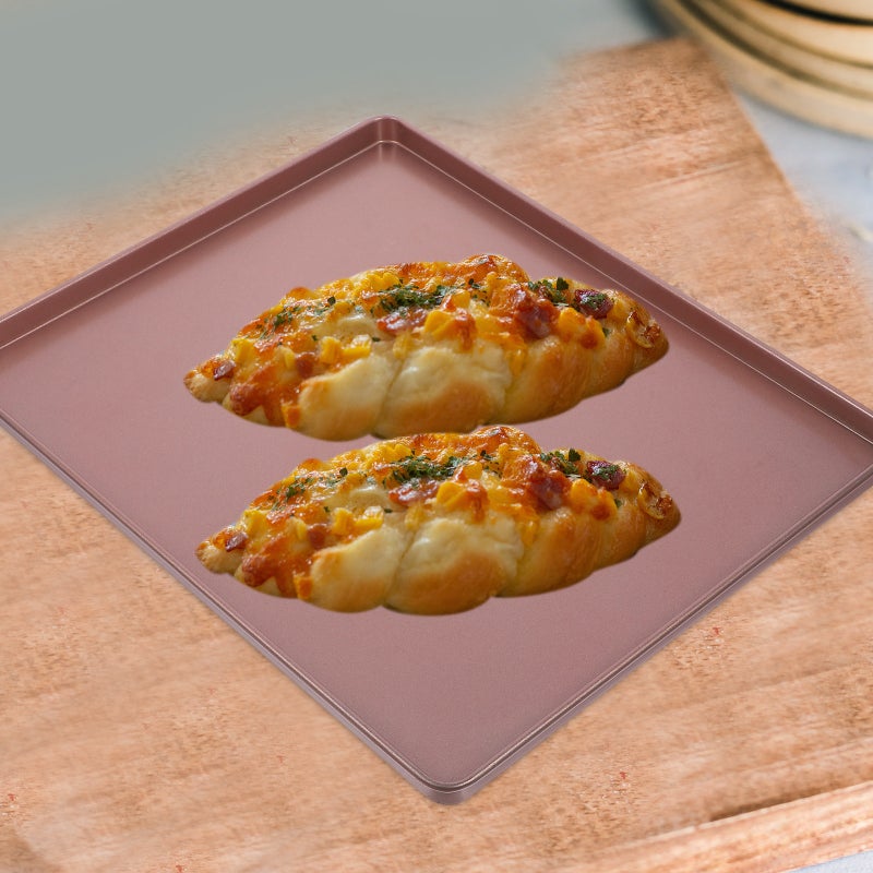 🍳 طقم قالب خبز مستطيل للقهوة 2 قطع من فولاذ كربوني غير لاصق ومتعدد الاستخدامات - Image 2