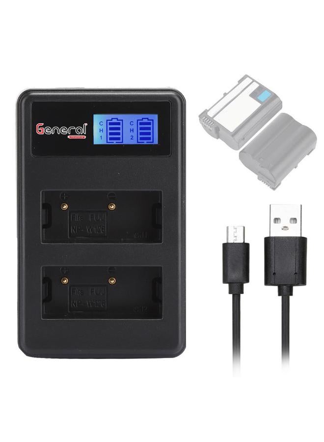 general LCD Dual USB Charger W126 for NP-W126 Batteries