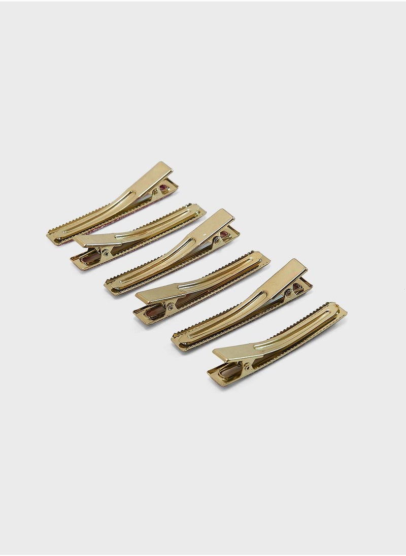 Claires Kids 6 Pack Rectangle Hair Clip  - Image 3