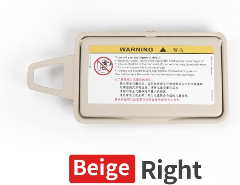 Wivplex Car Sun Visor Mirror Makeup Shade Cover for Mercedes-Benz E Class W211 (2003-2010) - Beige Right - Image 2