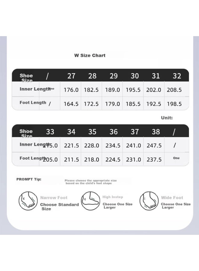 Boys' Sports Shoes Spring And Autumn Children's Running Shoes Lightweight Twist Button Girls' Shoes Wz-1577 Black/beige Size 31