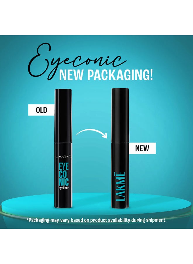 LAKME Liquid Eye Liner, Black  Long Lasting Matte Waterproof Liner  Smudge Proof  Transfer Proof Eye Makeup for 24 hrs  4.5 ml - Image 3