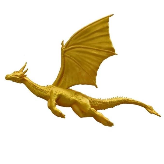 QUANTUM LEGENDS Set of 3 Flying Dragon 3D Wall Art Wall Decor Wall Hangings Dragon Items for Living Room Dining Room Perfect for Dragon Lovers Gold - Image 4