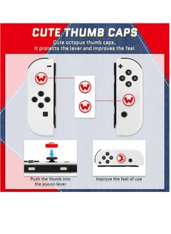 XICEN Carrying Case for Nintendo Switch Super Mario Protective Cover Portable Travel Hard Case Bundle with Game Case and 2 Thumb Caps  - Image 4
