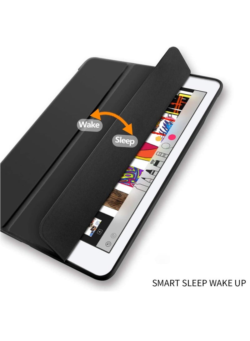 DUSALA iPad 5th/6th Generation 9.7 "Case 2018/2017 with Pencil Holder Thin Lightweight Smart Protective Stand Cover Auto Wake Up,Sleep for iPad 9.7 Inch Model A1822, A1823, A1893, A1954 Black - Image 3